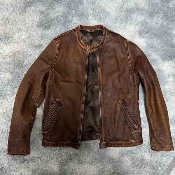 [BUNJANG] Men's Genuine Leather Jacket XL / 남성 소가죽자켓 XL사이즈