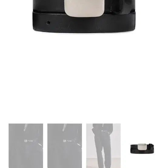 [BUNJANG] Artifects Plain Leather Belt Black / 아트이프액츠 플레인 레더밸트(새상품) 블랙