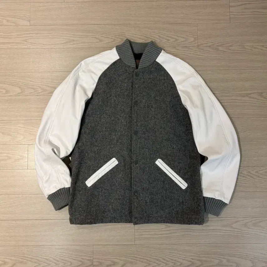 [BUNJANG] Skookum Wool Leather Mix Varsity Jacket / Skookum USA 스쿠컴 울 레더 믹스 바시티자켓