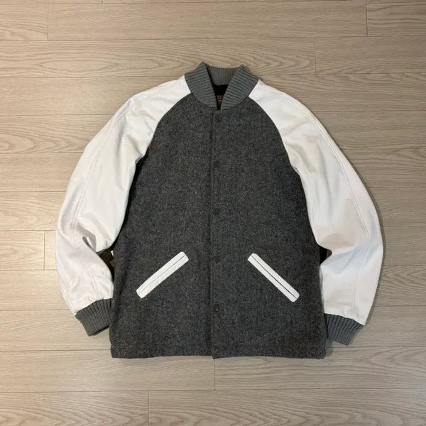 [BUNJANG] Skookum Wool Leather Mix Varsity Jacket / Skookum USA 스쿠컴 울 레더 믹스 바시티자켓