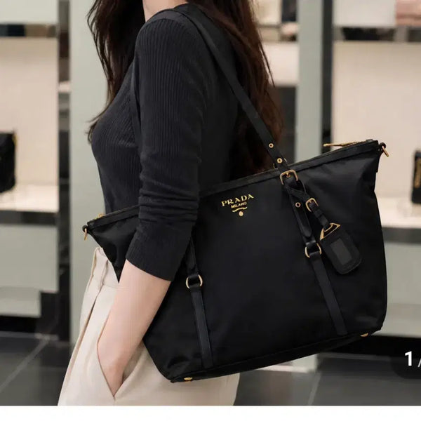 [BUNJANG] Prada Black Tote Bag / 프라다 토트백 블랙