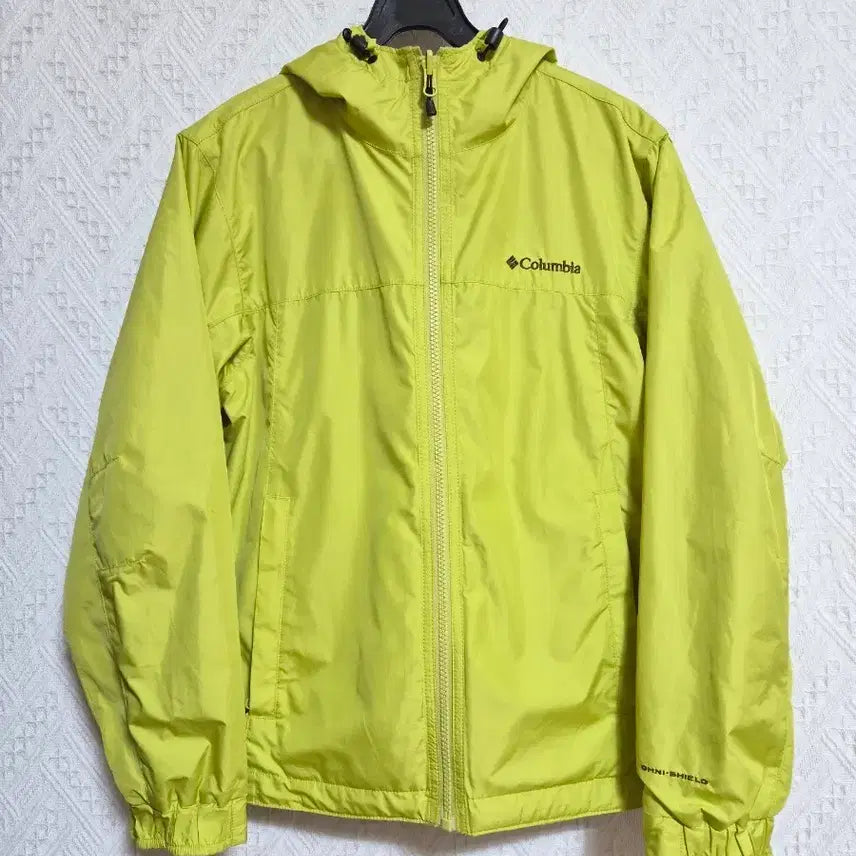 [BUNJANG] Columbia Reversible Hooded Jacket Yellow Check / 콜롬비아 후드 집업 옐로우.체크  양면