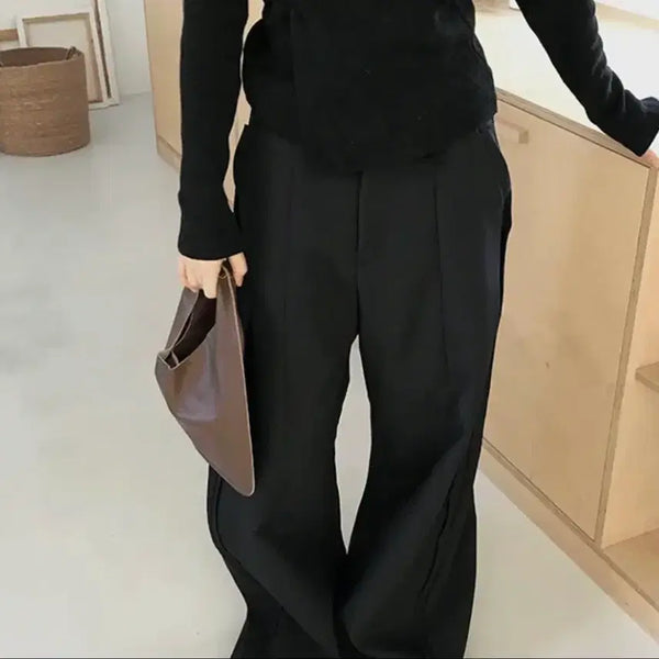 [BUNJANG] Avely Semi Bootcut Wide Slacks / 에이블리 세미 부츠컷 와이드 슬랙스