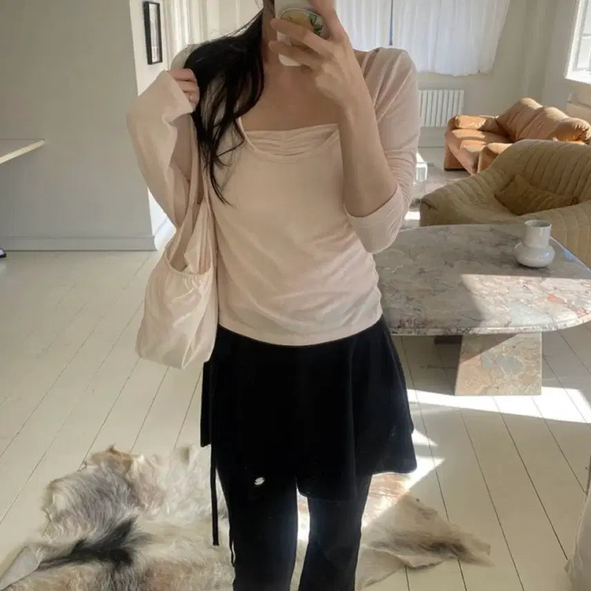 [BUNJANG] Yusop Selena Wrap Pants Black / 유솝 스완 랩팬츠 블랙