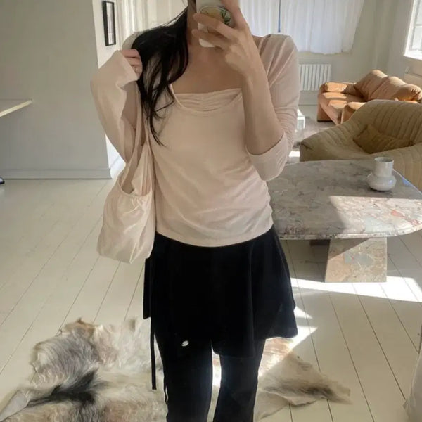 [BUNJANG] Yusop Selena Wrap Pants Black / 유솝 스완 랩팬츠 블랙