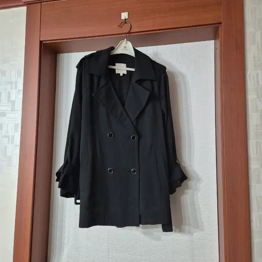[BUNJANG] A+G Black Trench Coat / 가격인하 ~더엣지 A+G 블랙 트렌치 코트