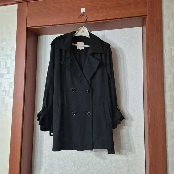[BUNJANG] A+G Black Trench Coat / 가격인하 ~더엣지 A+G 블랙 트렌치 코트