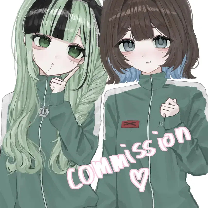 [BUNJANG] Half-Body Digital Illustration Commission (Full Color) / 반신1.4 풀채 커미