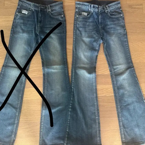 [BUNJANG] Bootcut Jeans (New) - Set of 2 / 부츠컷 청바지 2장(새상품)