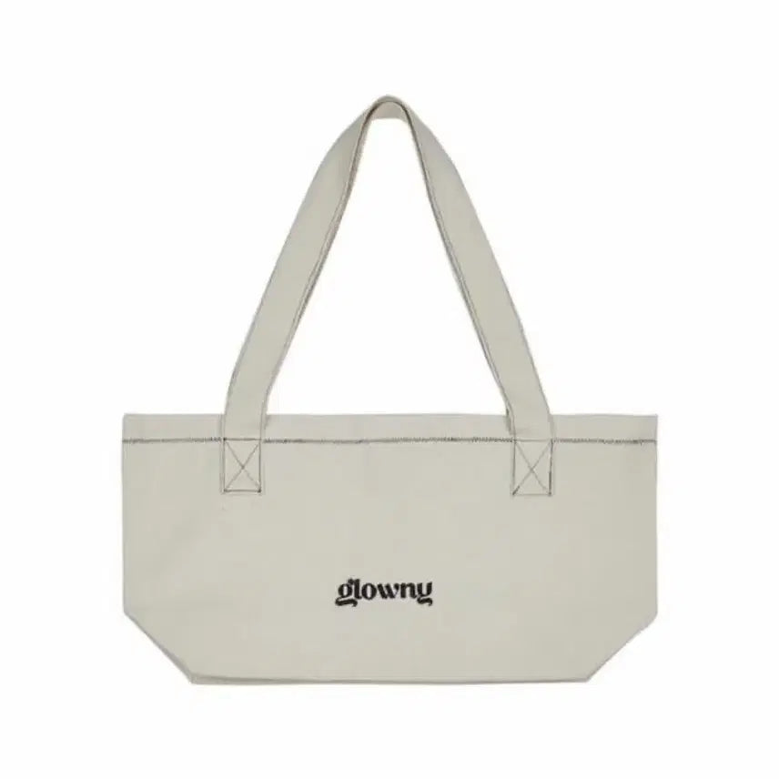 [BUNJANG] Glowny Canvas Tote Bag (Ivory) / Glowny 글로니 캔버스 토트백 (실사O)