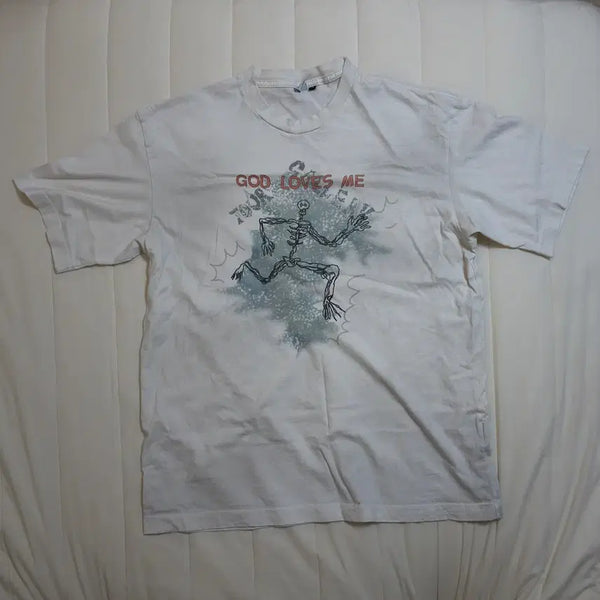 [BUNJANG] Politeuro 1011 Lightning 1/2 Tee Dirty White / [3]폴리테루 1011 라이트닝 1/2 티 라이트 더티 화이트