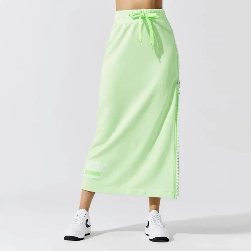 [BUNJANG] Nike Zipper Slit Long Skirt - Size S / 나이키 지퍼 트임 롱스커트 S