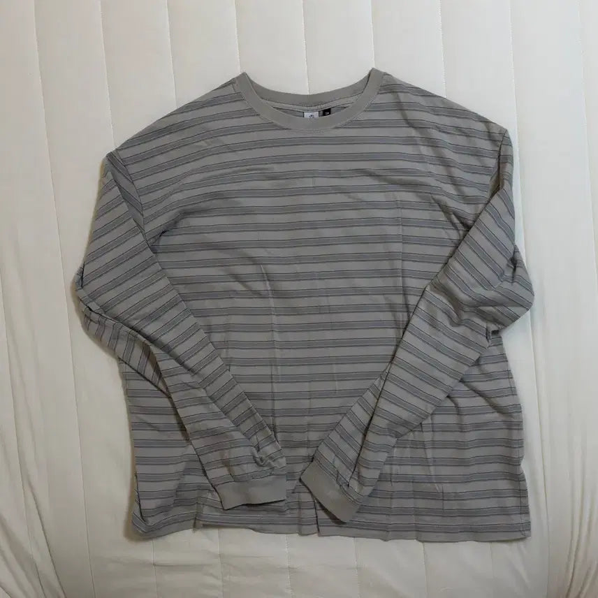 [BUNJANG] Poler Teru Stripe Long Sleeve Ecru / [3] 폴리테루 스트라이프 롱슬리브 에크루