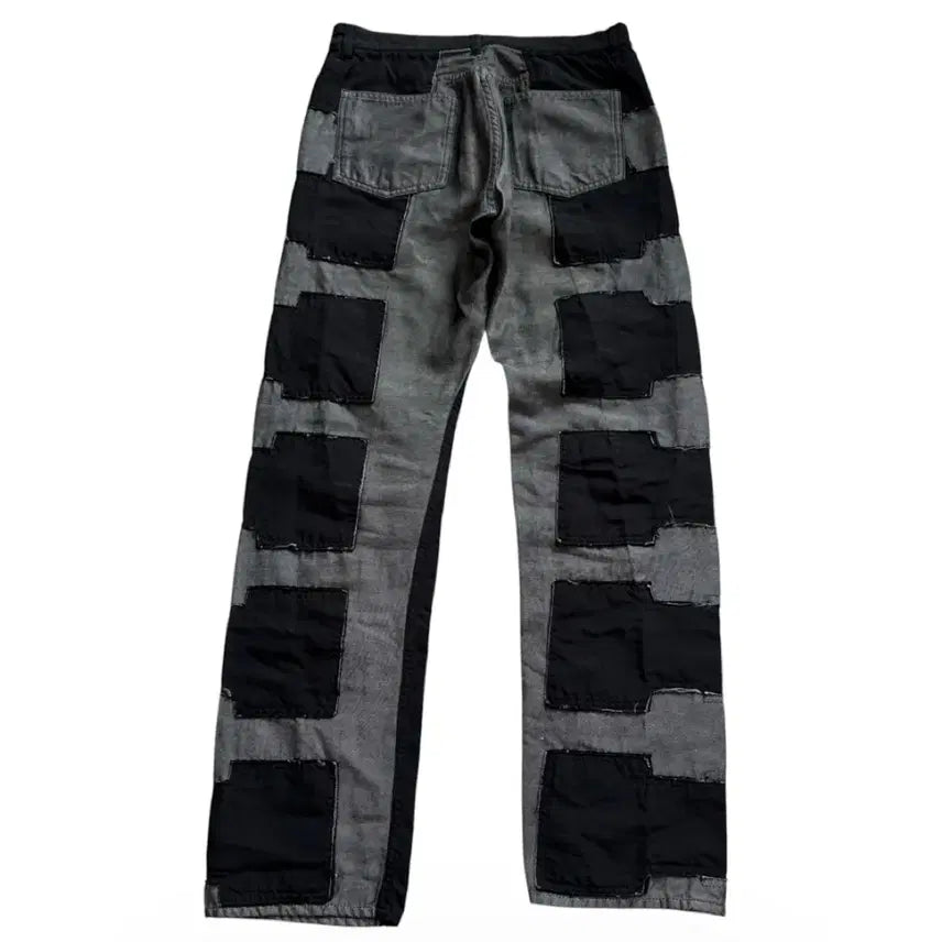 [BUNJANG] Comme des Garçons Homme Plus Wool Patchwork Pants / 꼼데가르송 옴므 플러스 폴리 축융 패치워크 팬츠