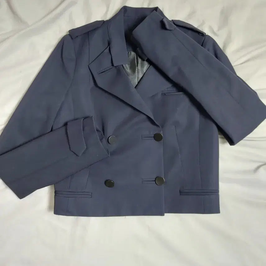 [BUNJANG] System Trench Style Cropped Jacket / 한섬 시스템 트렌치스타일숏자켓 55 크롭자켓재킷