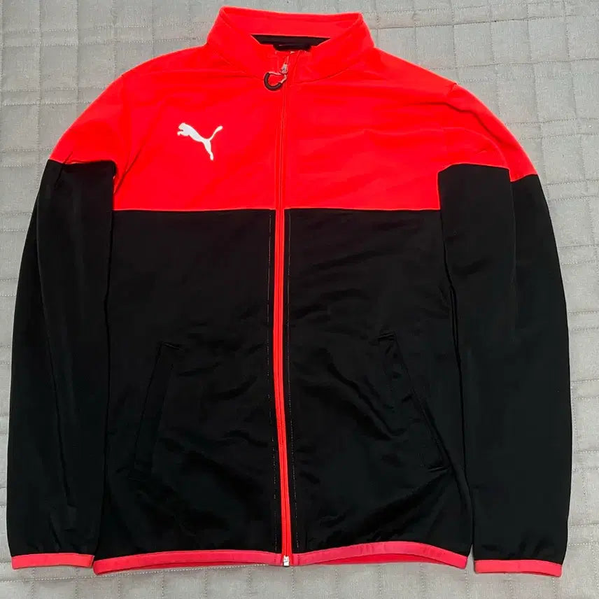 [BUNJANG] Puma Track Jacket - Red & Black - Size L / (택배비 포함)푸마 트랙 자켓 L사이즈
