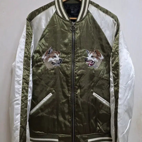 [BUNJANG] Satin Varsity Jacket Shibuya / 세틴 바시티. 시부야 L=100.