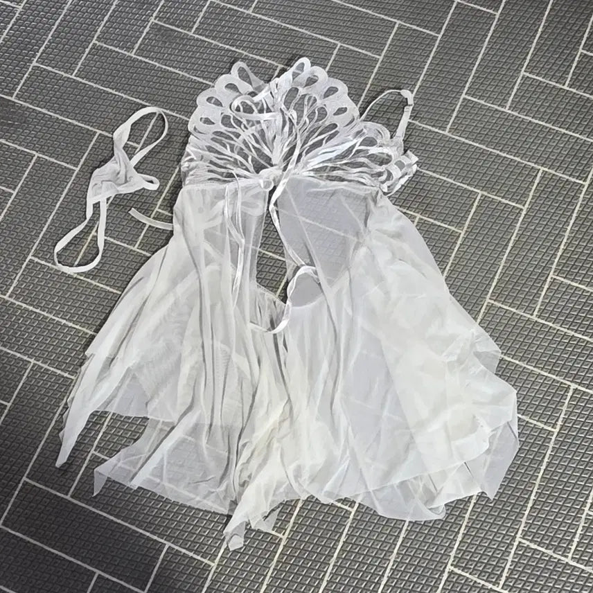 [BUNJANG] Butterfly Pattern Pajama Dress / 잠옷 원피스 [새상품]