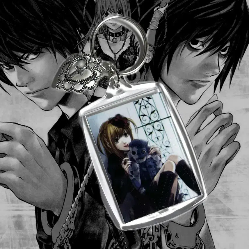 [BUNJANG] Death Note Misa Amane Acrylic Keychain / 데스노트 미사 바쿠만 빈티지 비공굿 아크릴 키링 애니 미소녀 방꾸 멘헤라