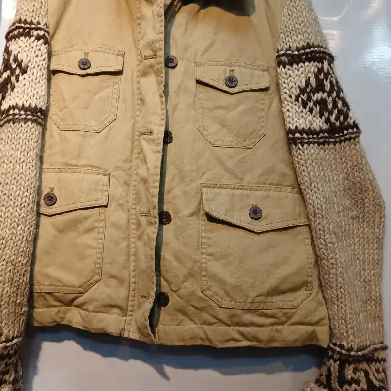 [BUNJANG] Ralph Lauren Knit Contrast Jacket / 랄프로렌  니트 배색 자켓