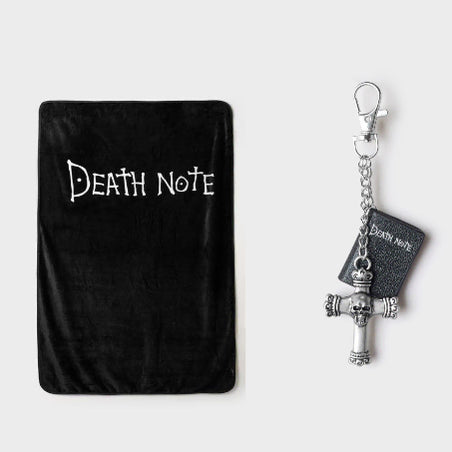 [BUNJANG] SPAO Death Note Blanket & Metal Keyring 2-Set / 스파오 데스노트 담요, 메탈키링 2종 세트