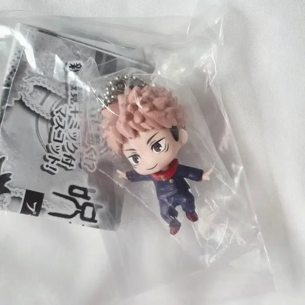 [BUNJANG] Jujutsu Kaisen Yuji Itadori Purapura Keyring Gacha (Opened) / 주술회전 이타도리 유지 푸라푸라 키링 가챠 (비닐 개봉)