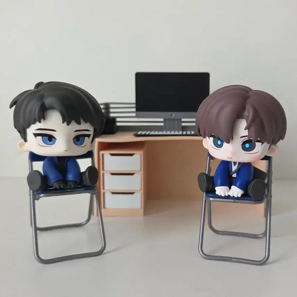 [BUNJANG] Choi Yo Won + Ryu Jae Gwan Sitting Together Figure Bundle Set / 최요원 + 류재관 모두앉아 피규어 (일괄)