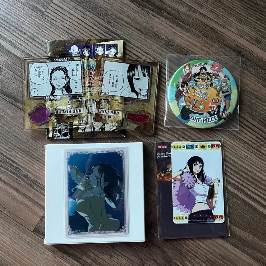 [BUNJANG] One Piece Mugiwara Store Robin Clear Card & Acrylic Bundle Set / 일괄)원피스 무기와라 스토어 로빈 클리어카드 아크릴