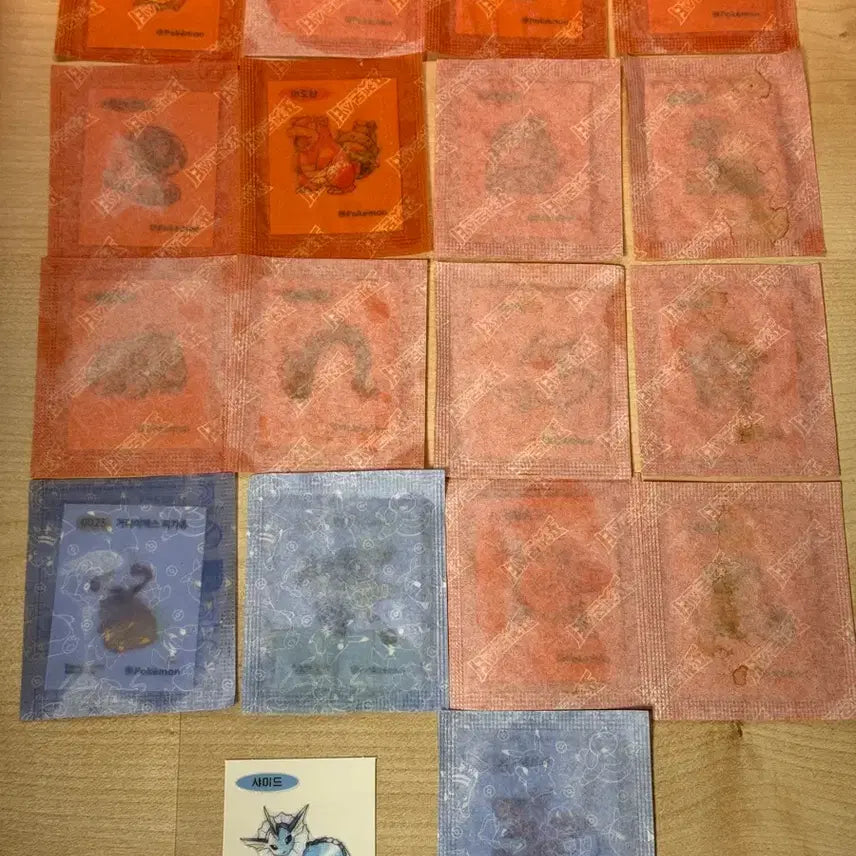 [BUNJANG] Pokemon Stickers 18-Piece Bundle / 포켓몬스터 띠부띠부씰 띠부씰 18장 일괄 판매합니다!