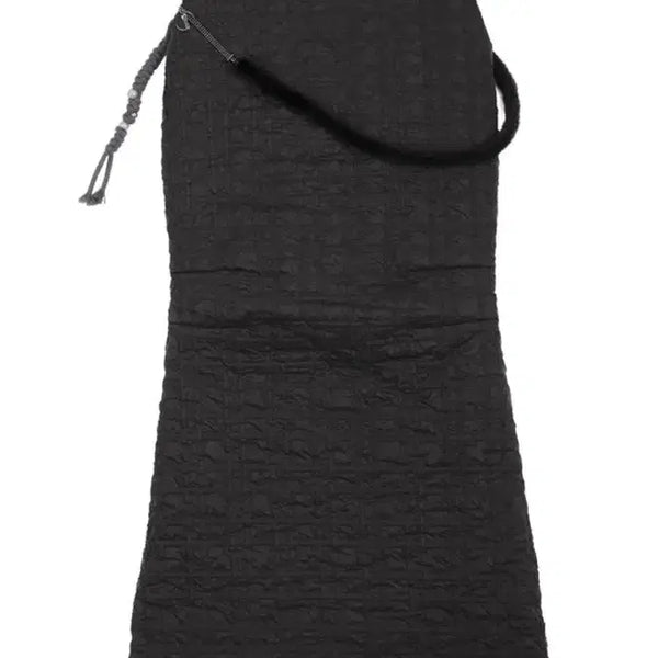 [BUNJANG] Ojos Rough Cut Padded Skirt Black / Ojos 러프컷 패딩 스커트 블랙