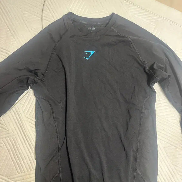 [BUNJANG] Gymshark Element Baselayer Long Sleeve Compression T-Shirt XL Blue / 짐샤크 엘리먼트 베이스레이어 긴팔 블루 컴프레션티