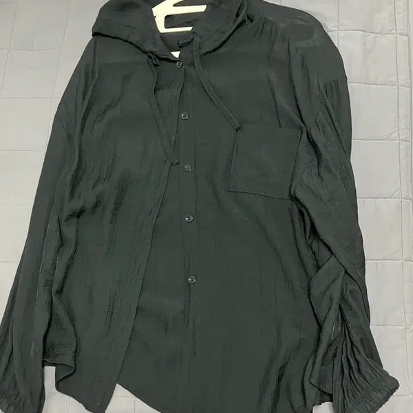 [BUNJANG] Unbranded Translucent Windbreaker Jacket - Black / 보세 바람막이