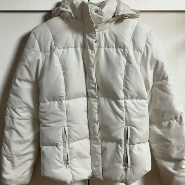 [BUNJANG] Tommy Hilfiger Women's White Down Puffer Jacket / 타미힐피거 여자 패딩