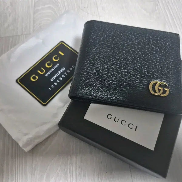 [BUNJANG] Gucci Marmont Bifold Wallet Black / 구찌 마몽트 반지갑 블랙