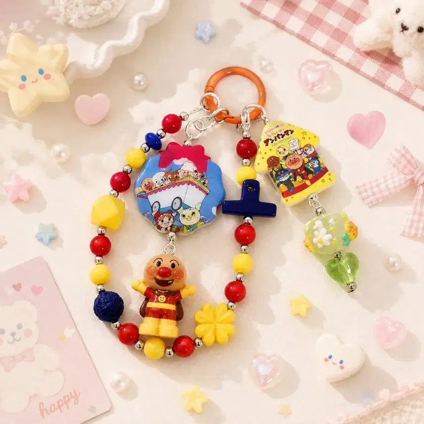 [BUNJANG] Handmade Breadman Keychain / 호빵맨 키링