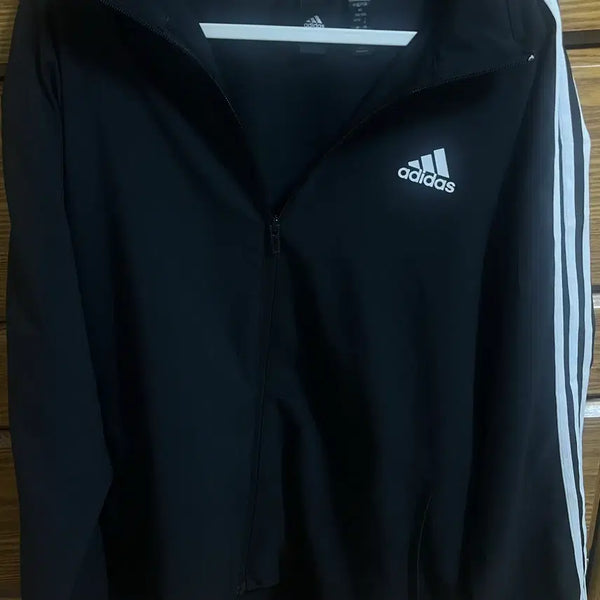 [BUNJANG] Adidas Black Windbreaker Jacket / 아디다스 바람막이 블랙