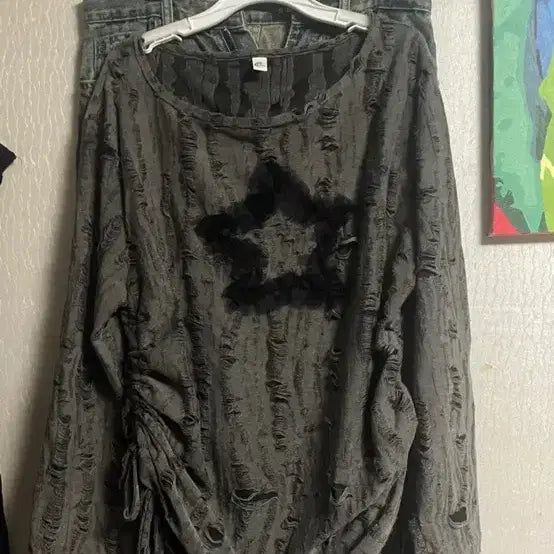 [BUNJANG] Y2K Ruched Long Sleeve T-Shirt / Y2K 빈티지긴팔티셔츠 루즈핏셔링티셔츠 옷 니트