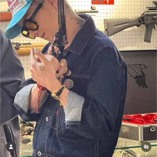 [BUNJANG] Levi's 2nd Generation Denim Jacket (Indigo, Size M) / [1회착용] GD착용 리바이스 2세대 데님자켓 판매합니다