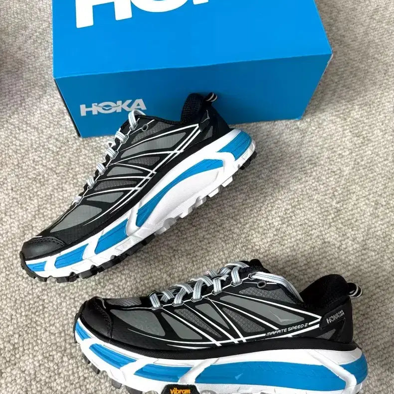 [BUNJANG] Hoka Mafate Speed 2 Black White 275mm / 호카 마파테 스피드 2 블랙 화이트275mm