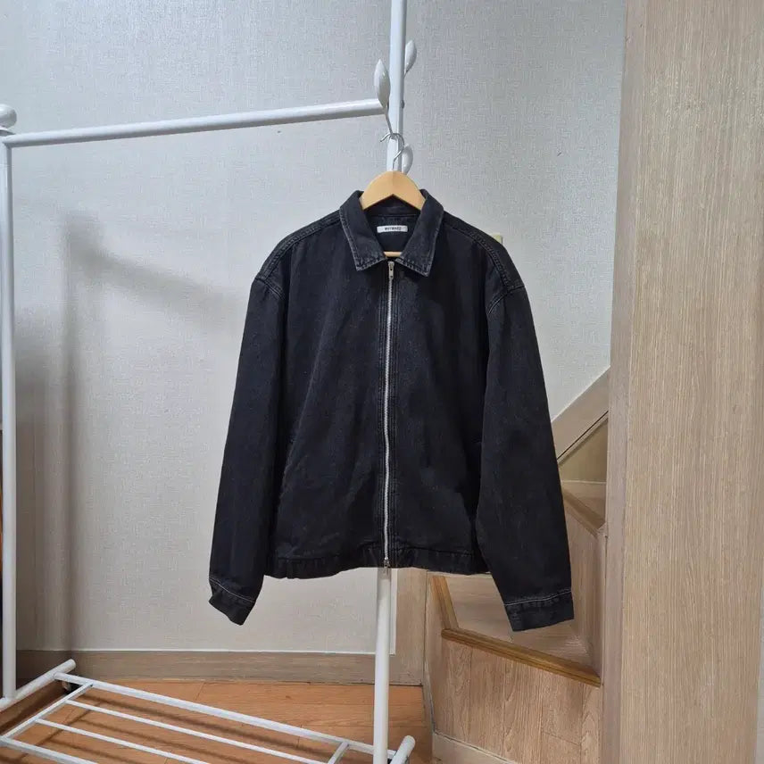 [BUNJANG] Men's Black Denim Jacket / 남성 데님 자켓 블랙