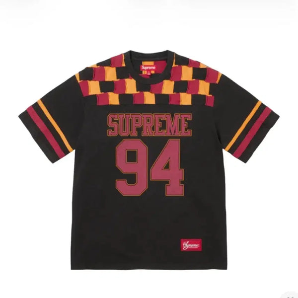 [BUNJANG] Supreme Patchwork Football Top Black XL / 슈프림 패치워크 풋볼 탑 블랙 XL