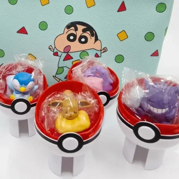 [BUNJANG] Pokemon Drinks Figure Set (4 Types) / 포켓몬스터 음료 피규어 4종 세트