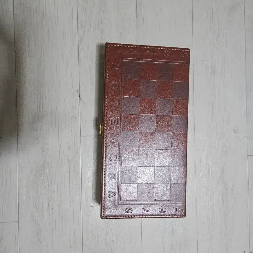 [BUNJANG] Folding Chess Set with Pieces, Brown / 체스 말 세트 접이식 체스판 브라운