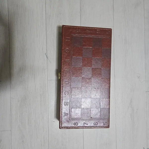 [BUNJANG] Folding Chess Set with Pieces, Brown / 체스 말 세트 접이식 체스판 브라운