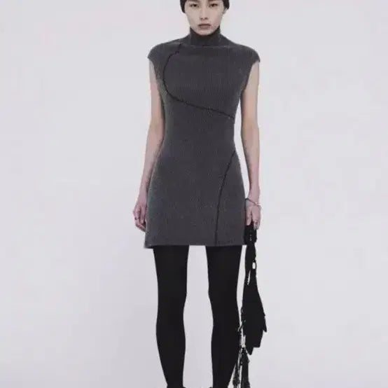 [BUNJANG] Hyein Seo Gray Dress / 헤인서 원피스