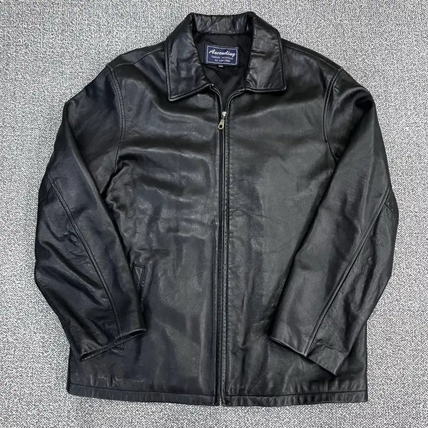 [BUNJANG] Genuine Leather Rider Jacket / 양가죽 라이더 자켓