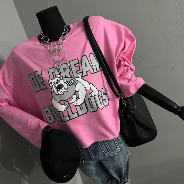 [BUNJANG] Bulldog Character Sweatshirt / 불독맨투맨/데끼맨투맨/캐릭터맨투맨/맨투맨