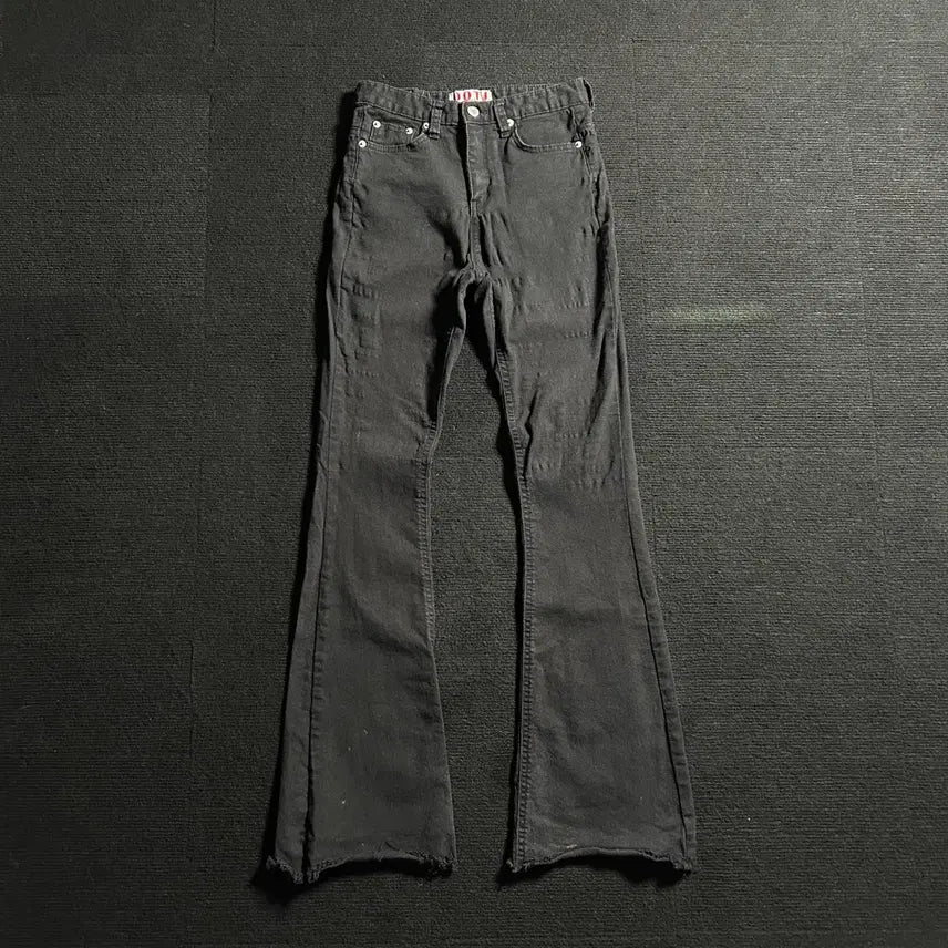 [BUNJANG] OOTJ Black Blue Bootcut Denim Pants / OOTJ 흑청 부츠컷 데님 팬츠