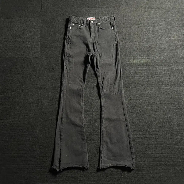[BUNJANG] OOTJ Black Blue Bootcut Denim Pants / OOTJ 흑청 부츠컷 데님 팬츠