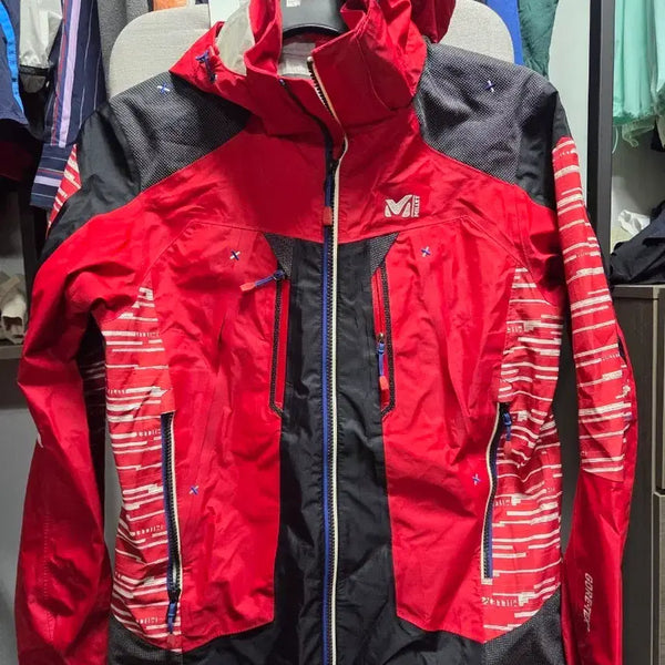 [BUNJANG] Millet Gore-Tex Windbreaker Jacket Red / 밀레 고어텍스 바람막이 자켓 레드